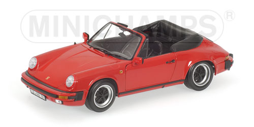 Minichamps Porsche 911 Carrera Cabriolet 1983 in Red
