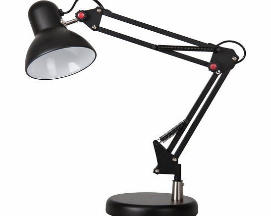 MiniSun Modern Retro Style Black Adjustable Table Desk Lamp