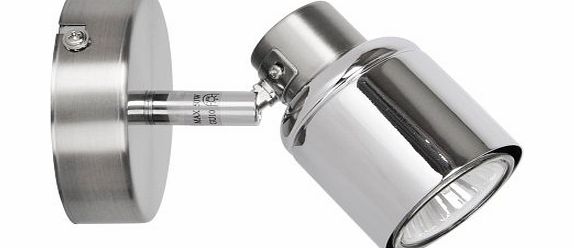 MiniSun Modern Single Ceiling/Wall Spotlight in Chrome Finish