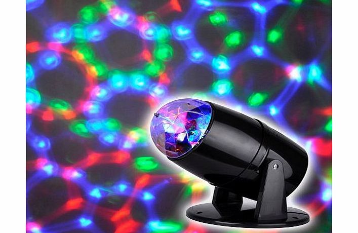 MiniSun Novelty Multi Coloured LED Motorised Projector Disco Party Lamp