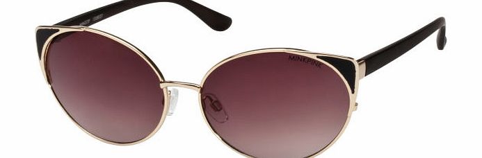 Minkpink Womens Minkpink Wingtip Sunglasses - Gold