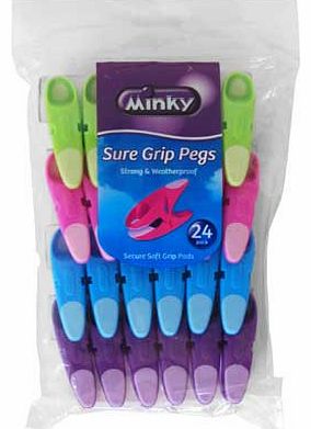 Minky Sure Grip Pegs 24 Pack