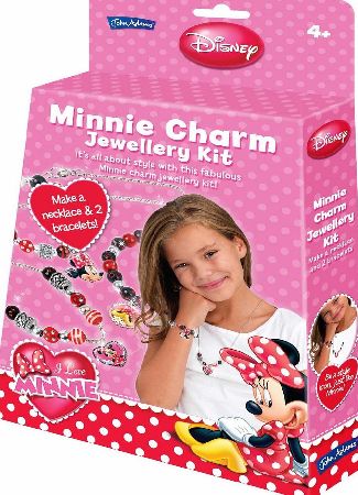 Minnie Mouse charm jewellery kit