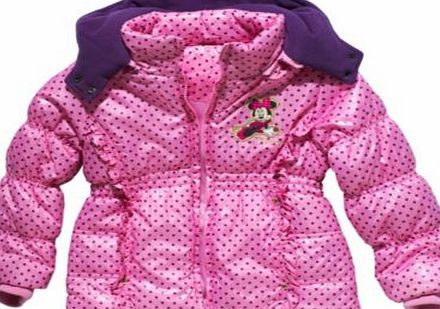 Minnie Mouse Pink Puffa Coat - 2-3 Years