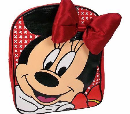 MINNIE MOUSE Red Minnie Mouse Bow Backpack