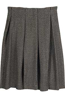 MINT jodi arnold Pleated tweed skirt