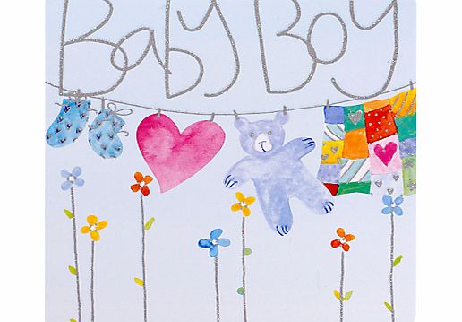 Mint New Baby Boy Card