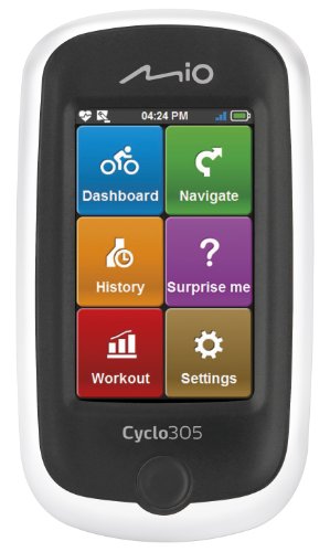  305E HR + C GPS Cycle Computer - White/Black