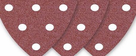 50 MioTools Delta Sanding Sheets / Sanding Paper for Delta Sander Festool DELTEX DX 93 - 93 mm - Grit 240 - 6-hole