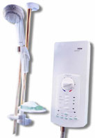 Mira Advance ATL Memory Thermostatic Electric Shower 9.8Kw White / Chrome