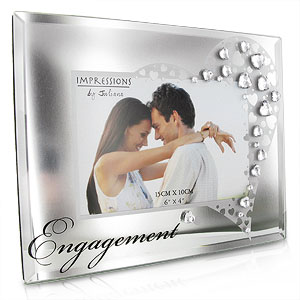 MIRROR Glass and Crystals 6 x 4 Engagement Photo