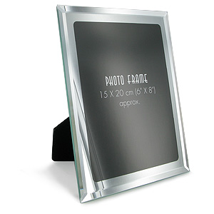 mirror Glass Bevelled Edge 6 x 8 Photo Frame