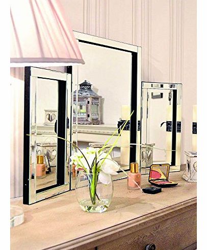 MirrorOutlet Modern Design Beautiful Glass Venetian Dressing Table Mirror 1ft10 x 2ft7