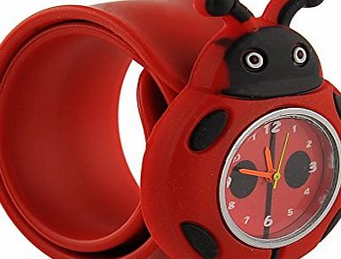Miryo Cute Cartoon Gel Unisex Children Kids Quartz Wrist Watch Ladybird