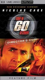 Miscellaneous Gone In 60 Seconds UMD Movie PSP