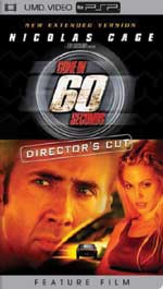 Miscellaneous Gone In 60 Seconds UMD Movie PSP
