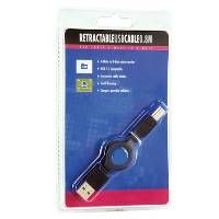 Misco Saver Retractable USB Cable AM-BM 0.8M