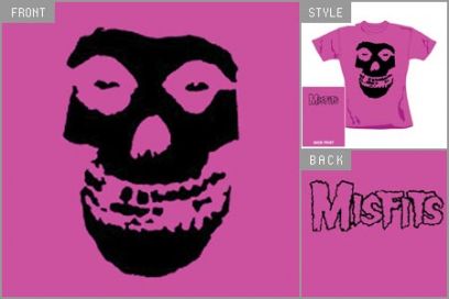 Misfits (Black Skull) Skinny T-shirt