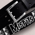 Misfits Black Studded Utility Leather