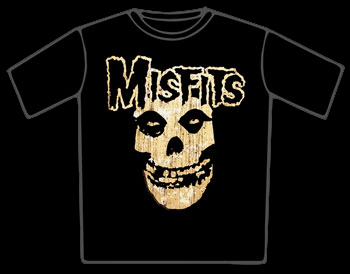 The Misfits Bleached Skull T-Shirt