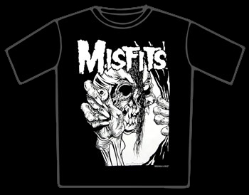 The Misfits Eye Black & White T-Shirt