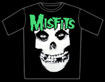 The Misfits Glow Jurek Skull T-Shirt