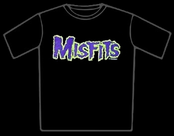 The Misfits Purple Logo T-Shirt