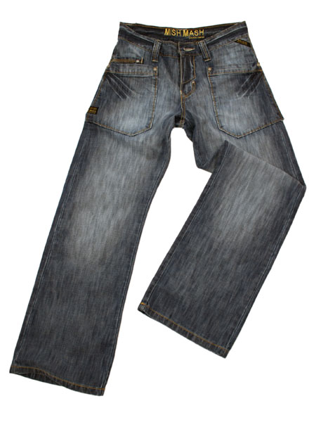 Mish Mash Light Wash Denim Reaper Jeans