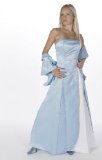 A-Line Bridesmaids Dress - Ice Blue - Small