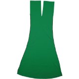 American Apparel - Baby Rib Cut-Out Dress, Kelly Green, One Size