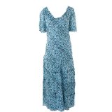 Gina Bacconi Navy Pink Floral Dress - Size 20