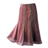 La redoute en plus flared panelled skirt striped 022