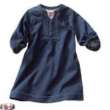 Mila blue girls dress by vertbaudet denim 4y