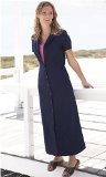 Penny Plain - Navy 12short Linen Mix Dress