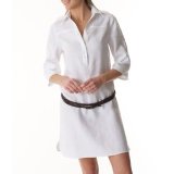 Redoute creation linen tunic dress white 016
