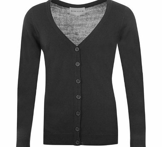 Miss Fiori Womens Essential Cardigan Ladies Black 16 (XL)