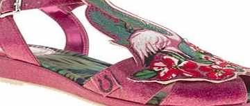 miss l-fire Pink Flamingo-a-gogo Flats