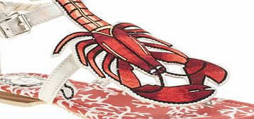 miss l-fire Red Rock Lobster Sandals