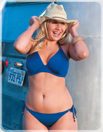 Miss Mandalay Miami halterneck plunge bikini