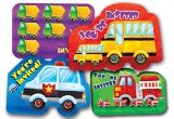MISS PARTYS PARTY BITS N BOBS PARTY WHEELS PARTY INVITATION CARDS X 8 - FIRE ENGINE, FARM TRACTOR, POLICE CAR, SCHOOL BUS PARTY SU