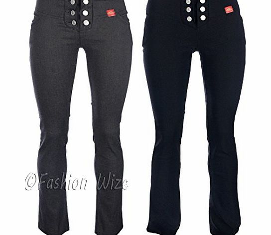 Miss Sexies Girls School Trousers Black Skinny Stretch Hipster Miss Sexies 31`` Inside Leg (14, Grey)