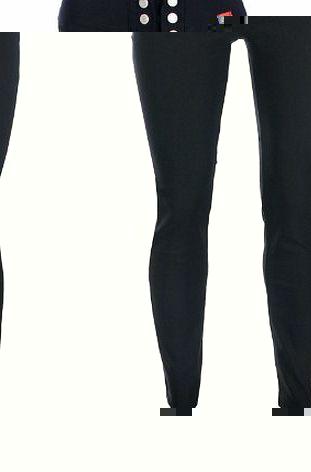 New Girls Black Grey School Trousers Sizes 4-16 Sexy Miss Sexies Super Skinny Black Zip (8, 29`` Inside Leg Grey)