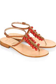 Miss Trish of Capri Cha Cha Bead Sandals