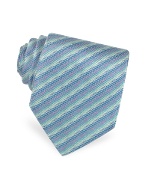 Missoni Light Blue Woven Silk Tie
