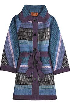 Missoni Osiride reversible striped coat