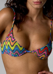 Missoni Sport Wave Print non-padded underwired bra