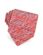 Missoni Textured Lines Woven Silk Tie