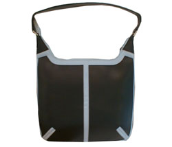 Missoni Womens medium black/sky panel bag