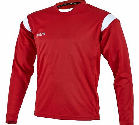 Mitre Motion Unisex Adult Football Jersey - Red/White, L 42``-44`` inch
