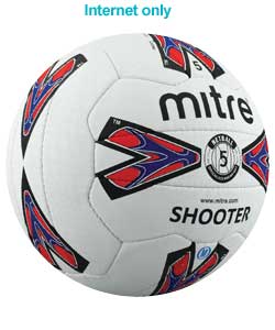 mitre Shooter White Netball - Size 5